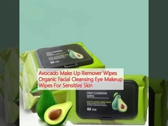 Avokado Make Up Remover Wipes Organic Face Cleansing Eye Makeup Wipes cho da nhạy cảm