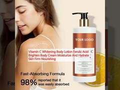 Vitamin C làm trắng cơ thể Lotion axit ferul làm sáng cơ thể kem dưỡng ẩm và ẩm ẩm da vững chắc dưỡng