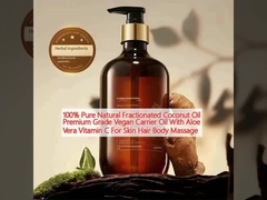100% tinh khiết tự nhiên dầu dừa phân khúc cao cấp Vegan dầu mang với Aloe Vera Vitamin C cho làn da tóc massage cơ thể
