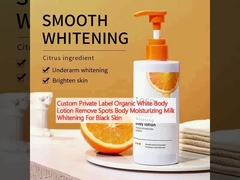 Custom Private Label Organic White Body Lotion Remove Spots Body Moisturizing Milk Whitening cho da đen