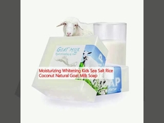 Moisturizing Whitening Kids Sea Salt Rice Coconut Natural Goat Milk Soap