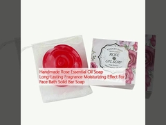 Handmade Rose Essential Oil Soap Long-Lasting Fragrance Moisturizing Effect For Face Bath Solid Bar Soap