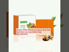 Custom White Refreshing Organic Body Bath Facial Skin Care Handmade Soap Manufacturing