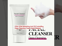 OEM ODM Refreshing And Oil Controlling Deep Cleansing Cream Facial Cleanser