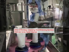 OEM ODM Deep Cleansing And Whitening Bamboo Charcoal Scrub Facial Cleanser