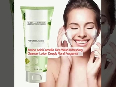 Amino Acid Camellia Face Wash Refreshing Cleanser Lotion Deeply Floral Fragrance