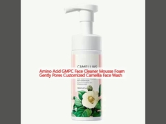 Amino Acid GMPC Face Cleaner Mousse Foam Gently Pores Customized Camellia Face Wash