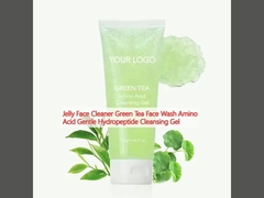 Jelly Face Cleaner Green Tea Face Wash Amino Acid Gentle Hydropeptide Cleansing Gel